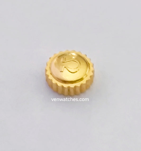OMEGA Original Crown 5.50mm Gold Plated - Tube 2.50mm Stem 1.20mm