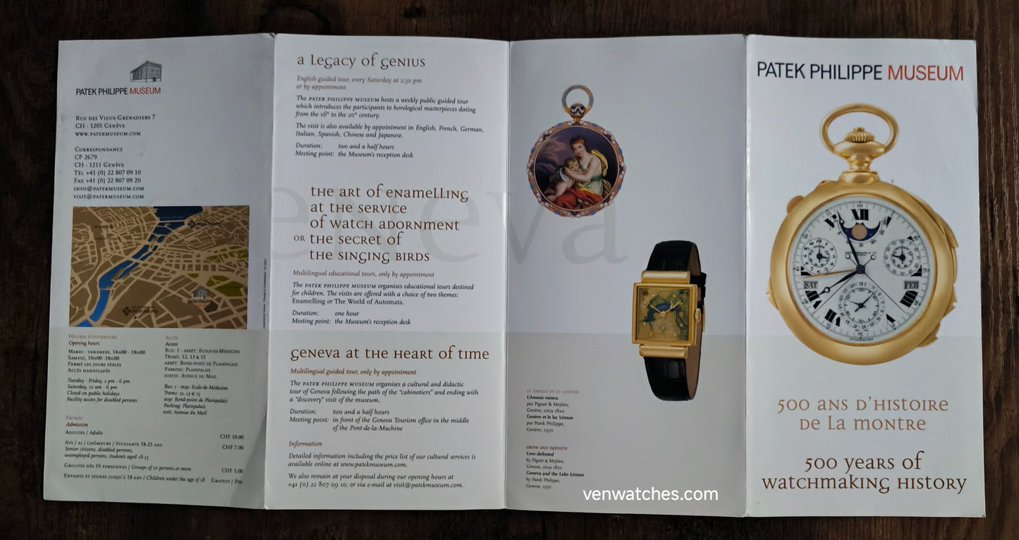 Patek Philippe Museum Booklet 2007 - Original Swiss Heritage Publication