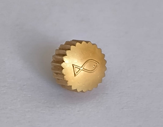 IWC CROWN 6,00mm GOLD COLOR SCREW TYPE