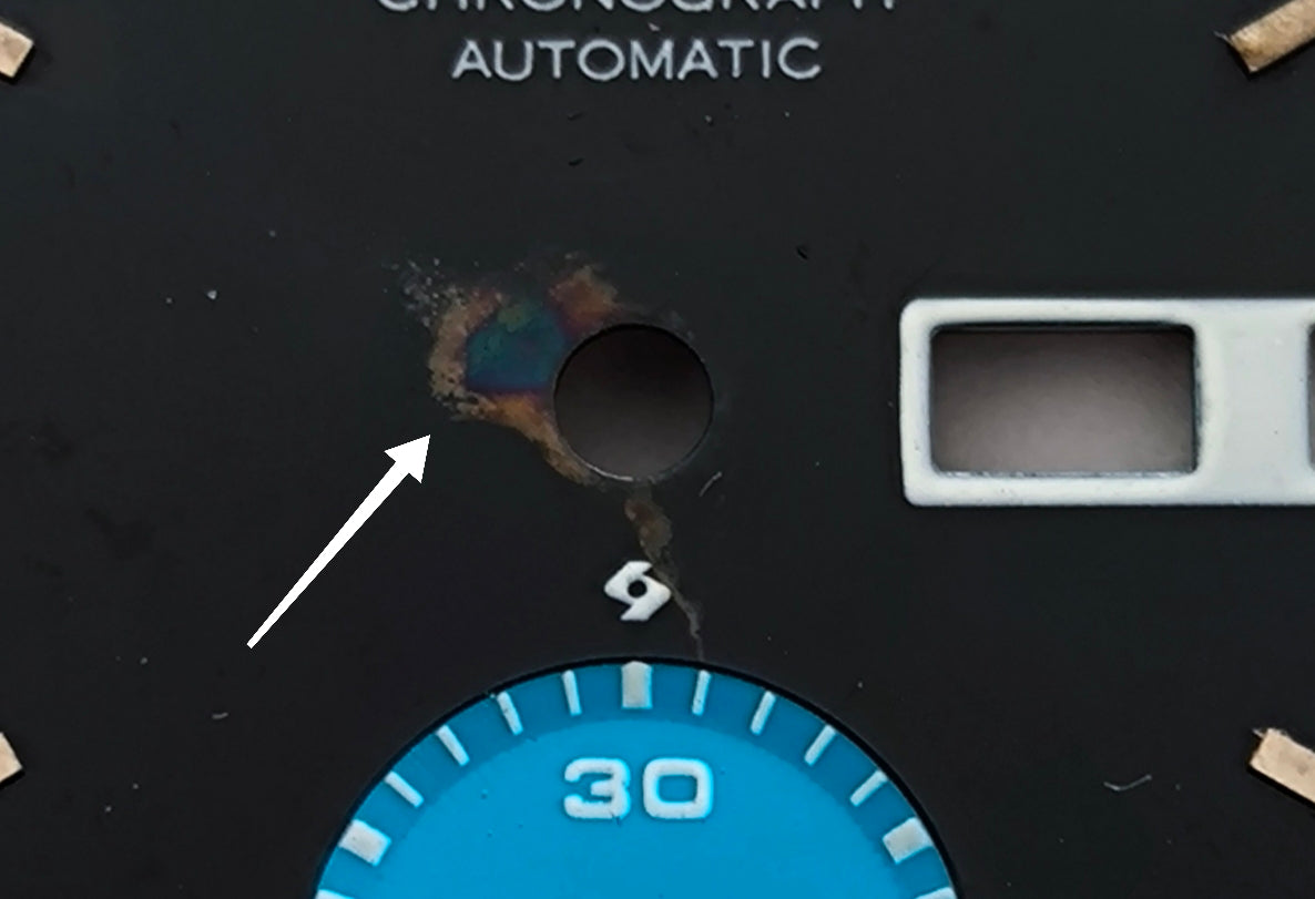 Seiko 6139-8040 Blue Eye Chronograph Dial 28.5mm - Vintage Cal. 6139