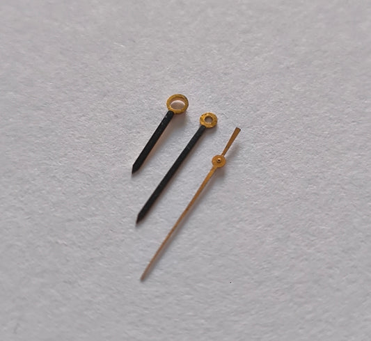 Omega gold and black watch hands measurement with ruler vintage parts compatible calibers 560–752