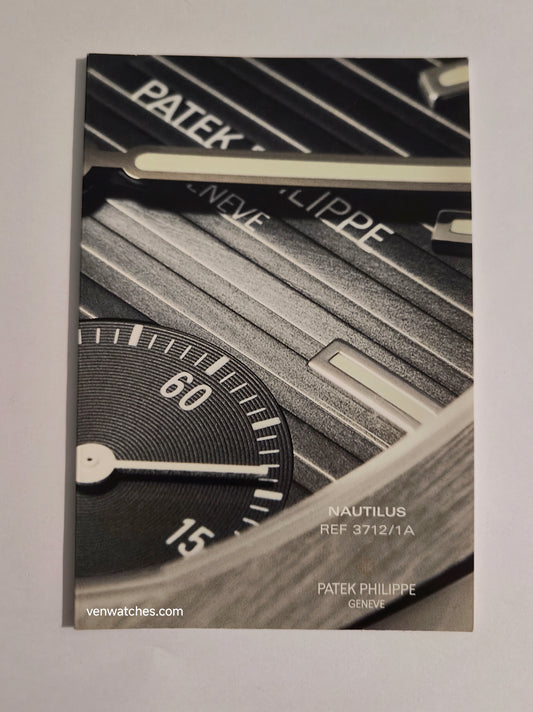 Patek Philippe Nautilus Ref. 3712/1A Original Booklet 2005 - Swiss Documentation