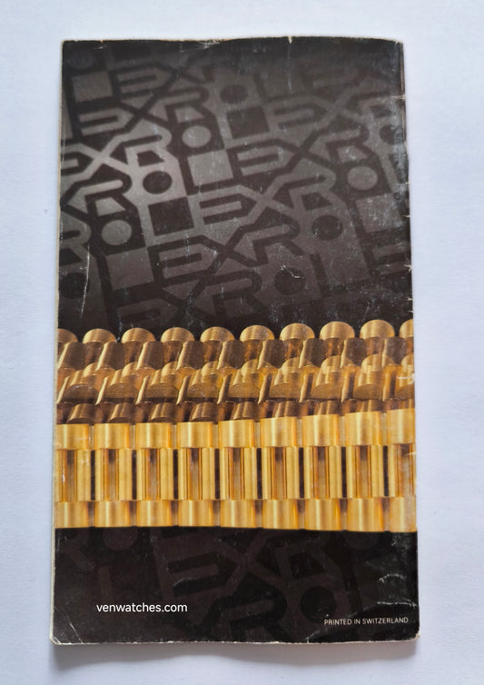 Vintage Rolex Oyster Watch Catalog/Booklet 1990 - Original Collection Guide