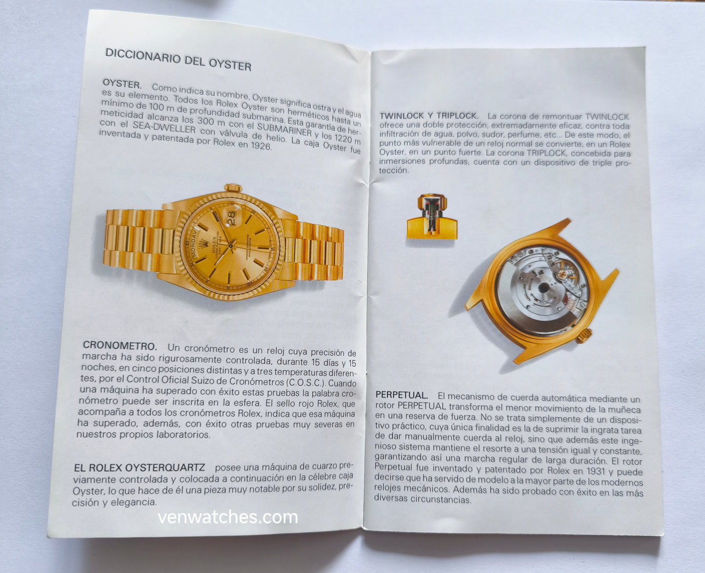 Vintage Rolex Oyster Watch Catalog/Booklet 1993 - Original Collection Guide