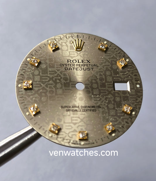 ROLEX Datejust Grey Diamond Dial 27.80mm - Cal. 3035/3135 Ref. 16000/16030/16014/16200/16220/16234