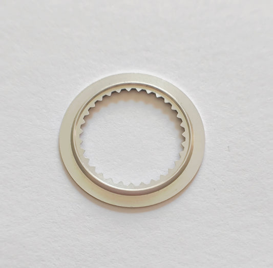 Certina 25-652 date wheel disc back side light silver original vintage watch part