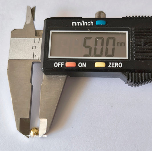 Certina Original Crown 5.00mm Gold - Professional Swiss Watch Crown