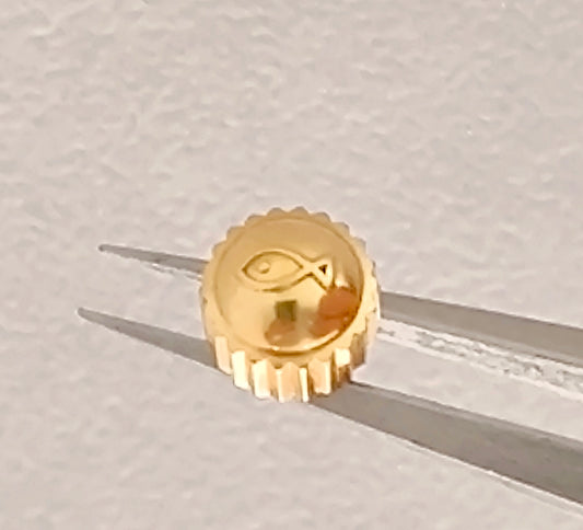 IWC CROWN 3,95mm GOLD COLOR SCREW TYPE