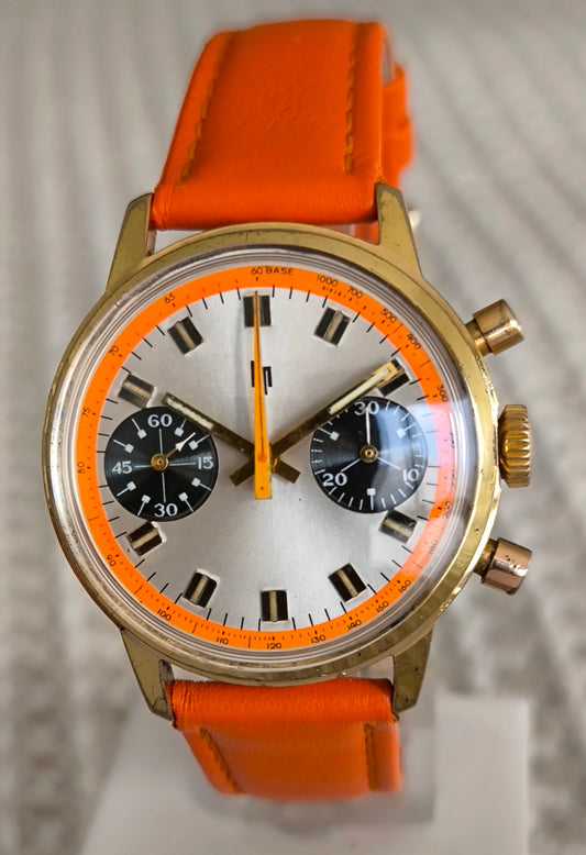 Lip Orange Paul Newman Valjoux 7733  Chronograph  Rare Vintage Watch