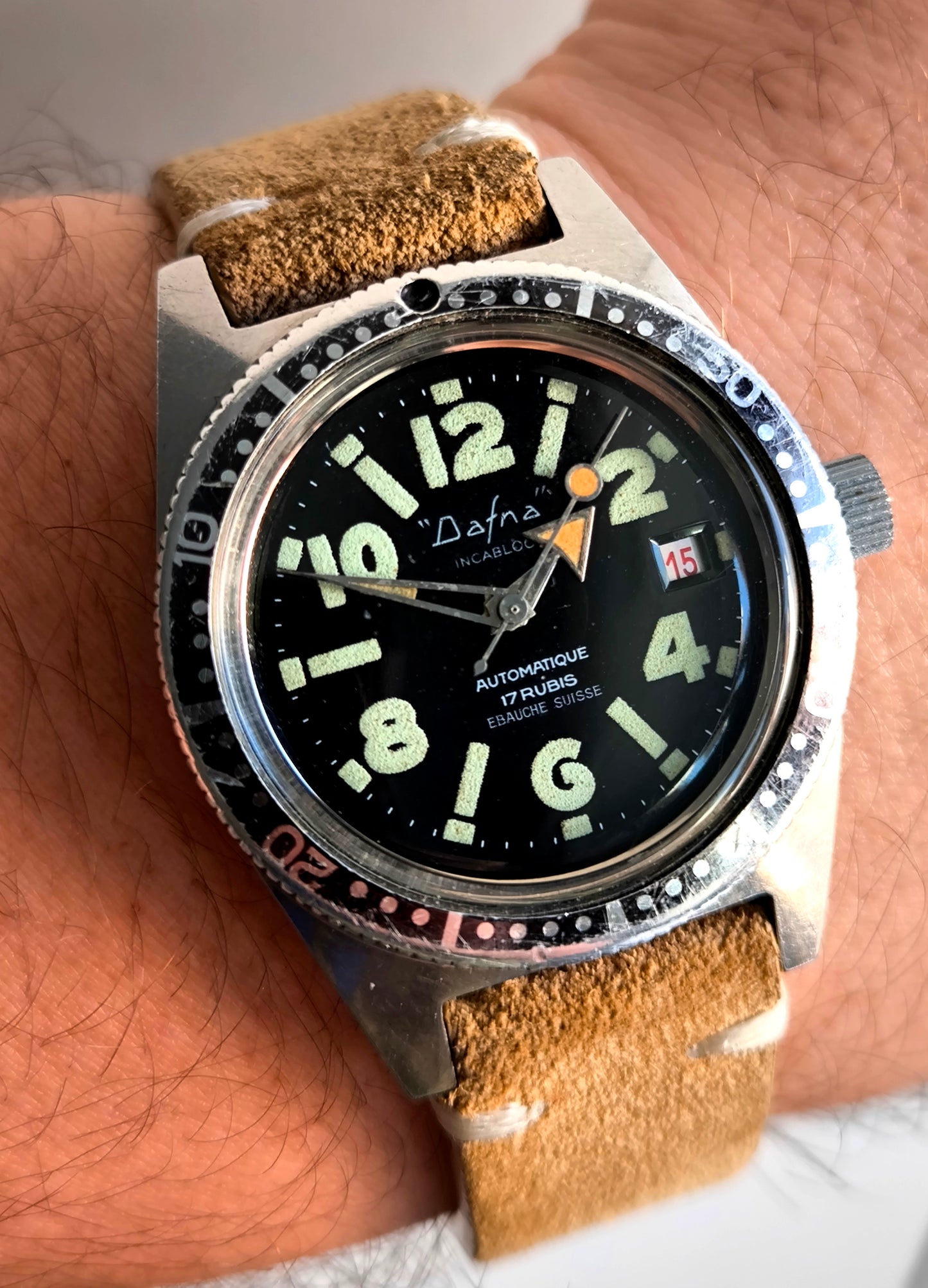 SKIN DIVER DAFNA AUTOMATIC WATCH VINTAGE