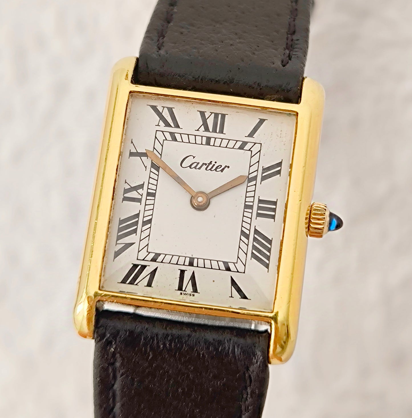 Pre Must Cartier Tank 18k Gold Electroplated