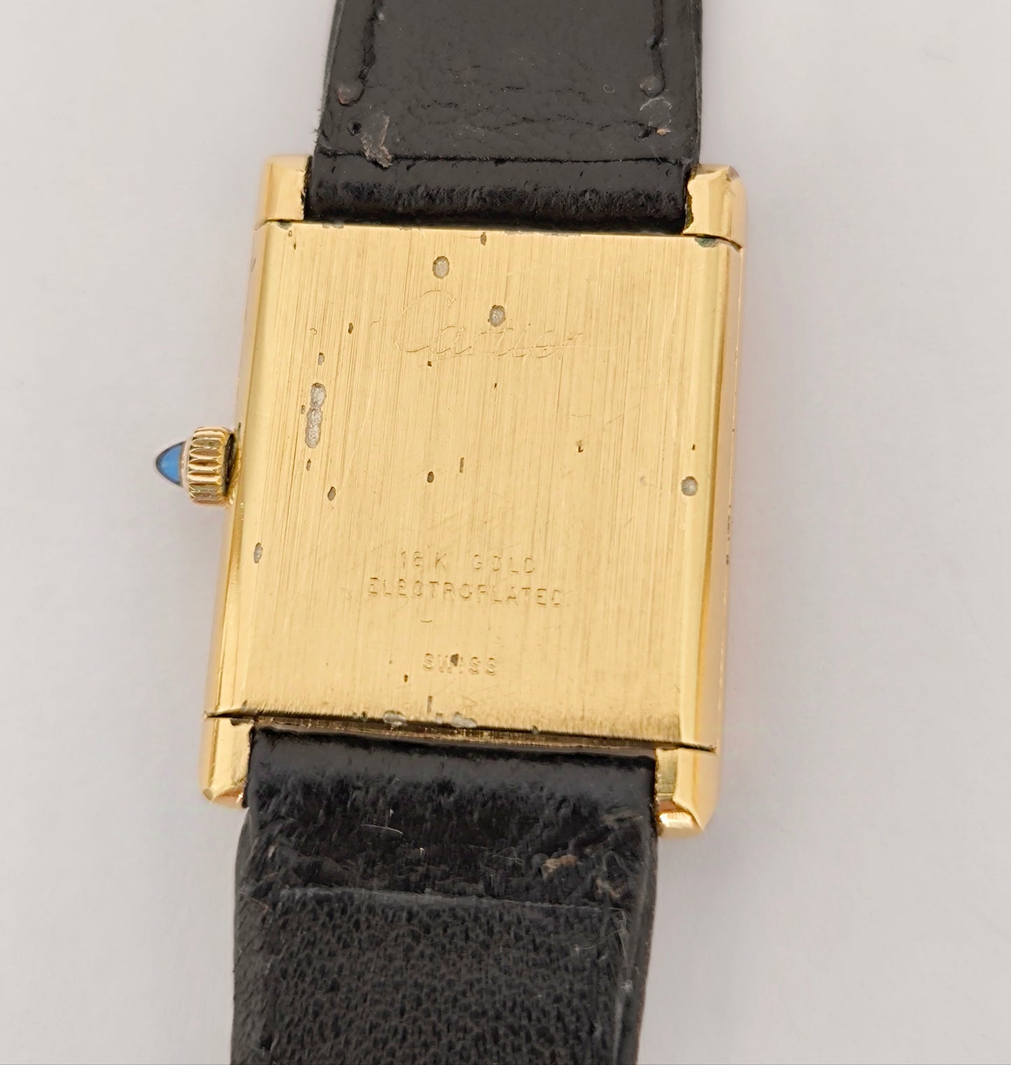 Pre Must Cartier Tank 18k Gold Electroplated