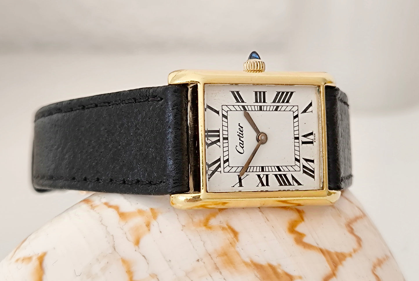 Pre Must Cartier Tank 18k Gold Electroplated