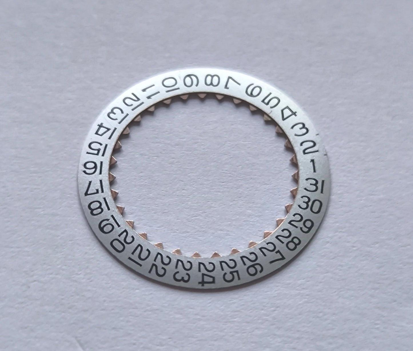 Omega 560-1500 Date Disc Silver Color Original Part