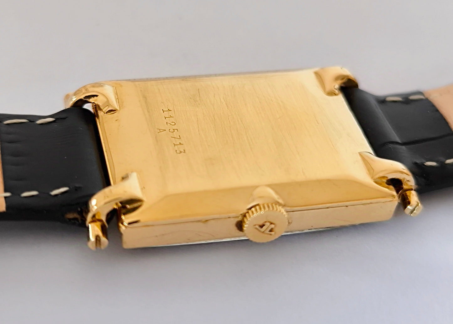 Jaeger Lecoultre Tank 18k Solid Gold Watch