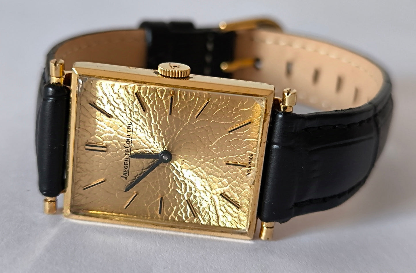 Jaeger Lecoultre Tank 18k Solid Gold Watch