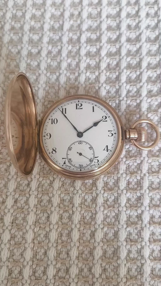 VINTAGE POCKET WATCH SOLID GOLD 9K