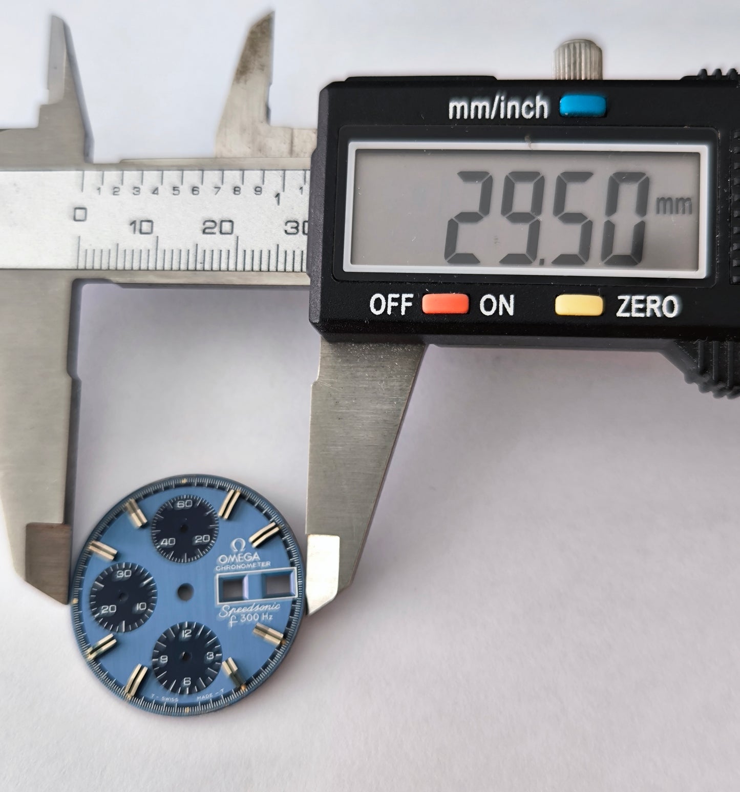 OMEGA Speedsonic f300 Hz Blue Dial - Electronic Tuning Fork 29.5mm