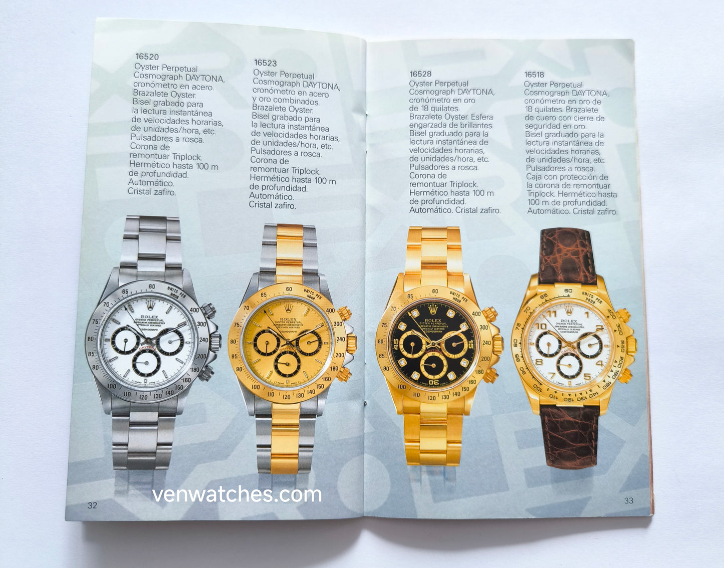 Vintage Rolex Oyster Watch Catalog/Booklet 1993 - Original Collection Guide