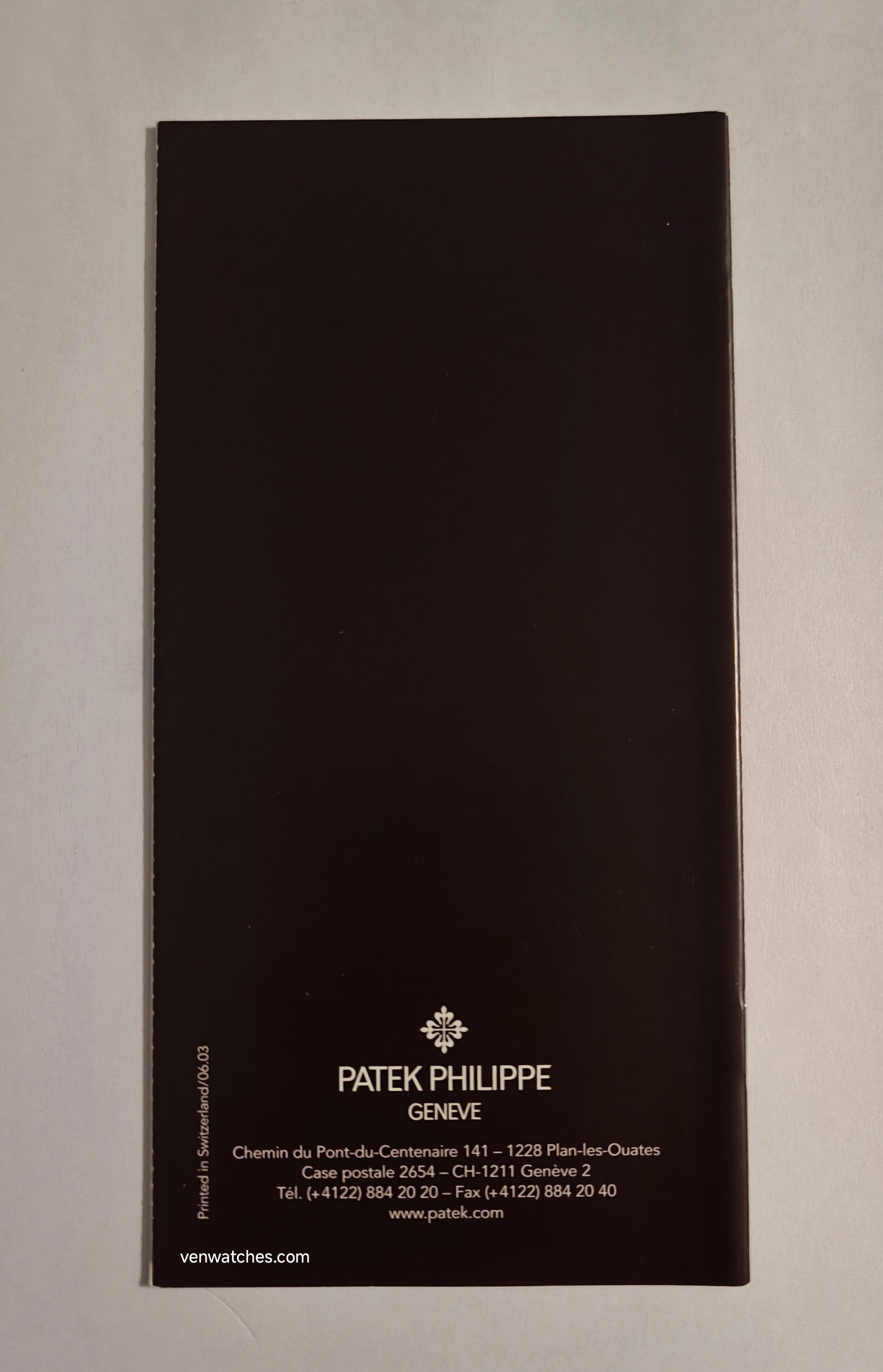 Patek Philippe Collectors Library Booklet 2003 - Original Swiss Publication