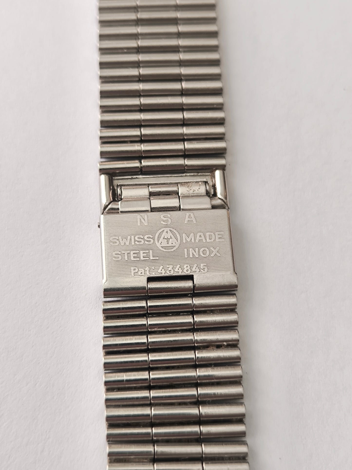 Vintage NSA Swiss Made Stainless Steel Watch Bracelet – 20mm