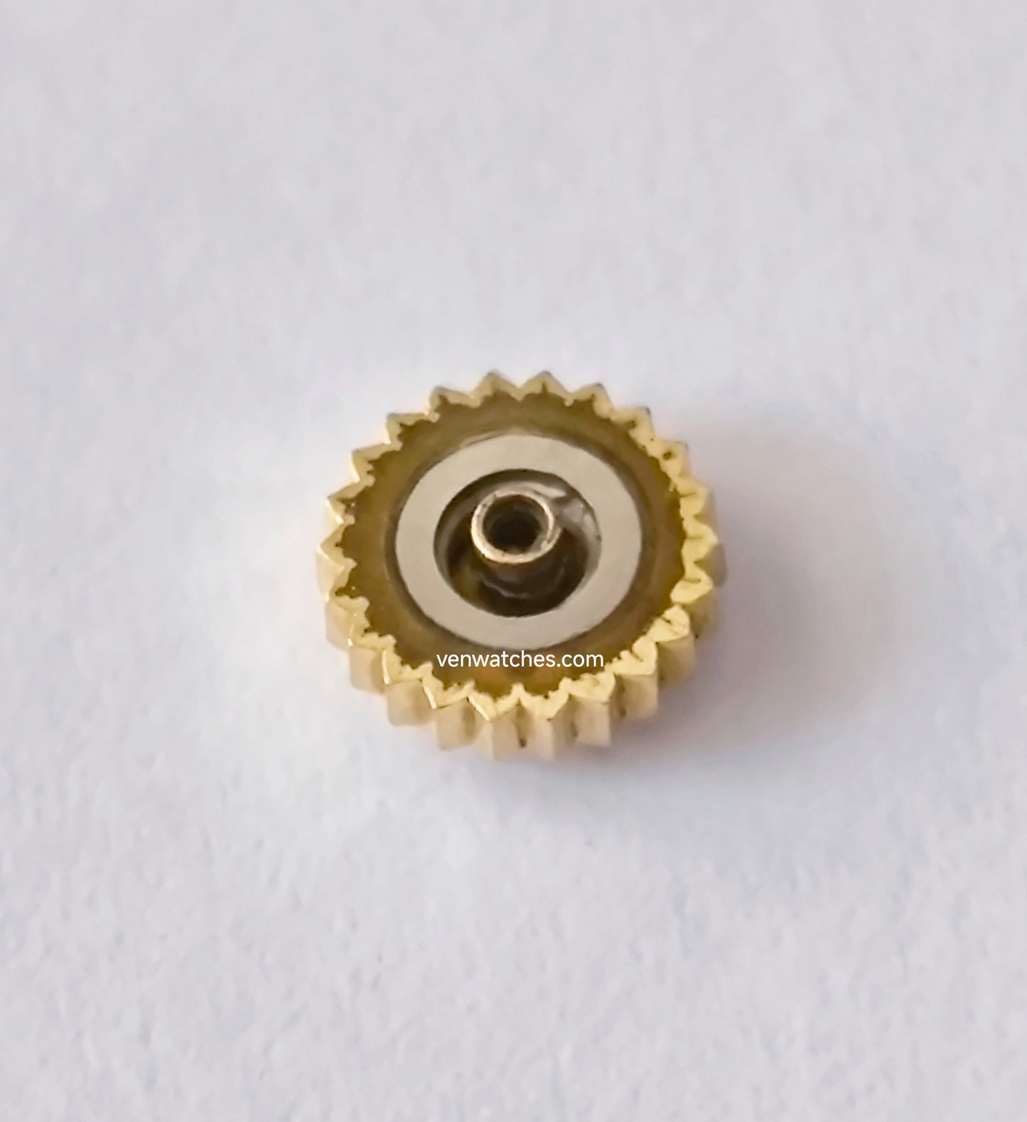 OMEGA Original Crown 6.10mm Gold Plated - Tube 2.00mm Stem 1.00mm