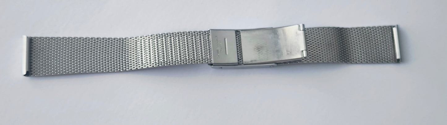 Vintage Orient Stainless Steel Mesh Watch Bracelet – 18mm