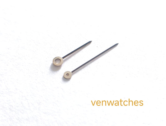 Agujas Omega plateadas y negras - Series Calibre 1000-1070