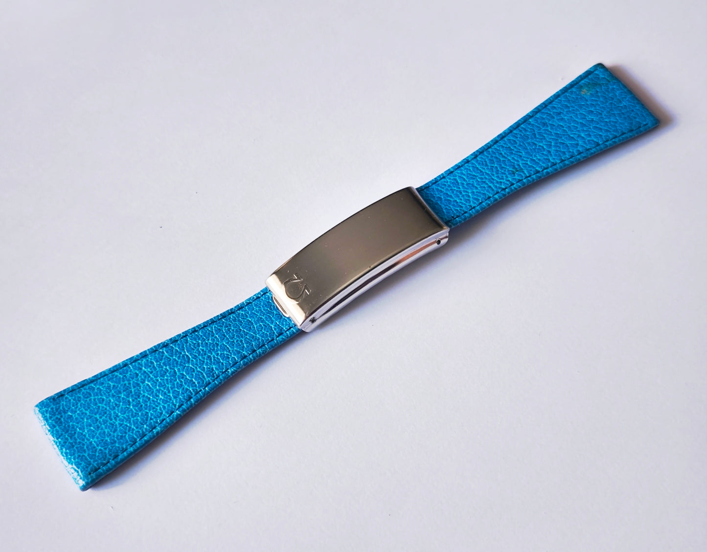 Omega N° 27 Rare vintage genuine Blue leather strap 22,8mm