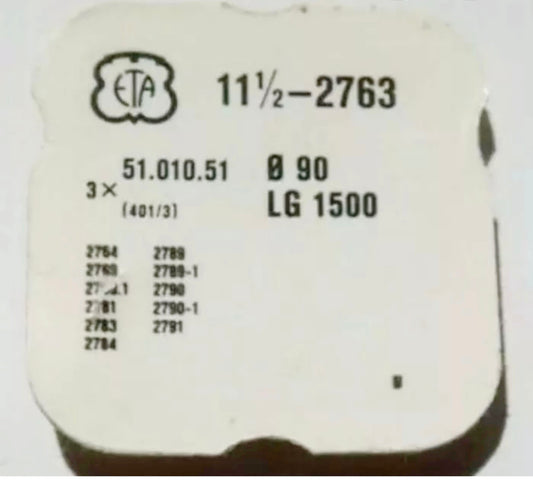 Tige winding stem ETA cal 2763, 2764, 2769, 2769.1, 2781, 2783, 2784, 2789, 2789-1, 2790, 2790-1, 2791