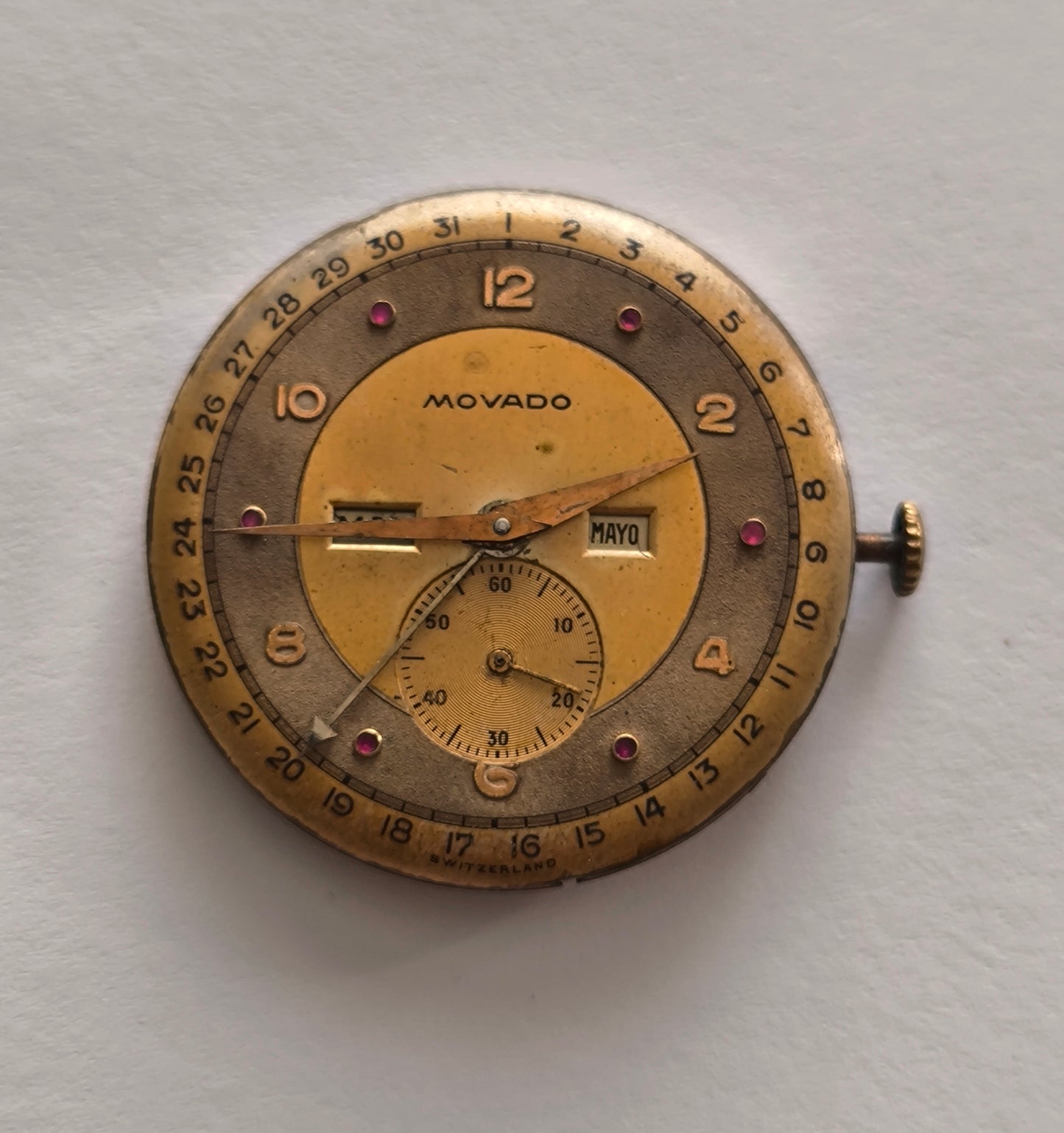Vintage Movado Triple Calendar – Cal. 470 Watch Movement