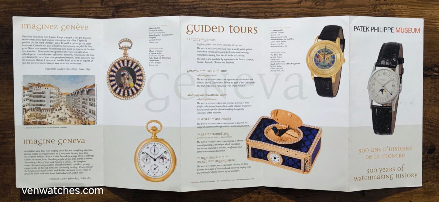 Patek Philippe Museum Original Booklet 2008 - Geneva Heritage Documentation