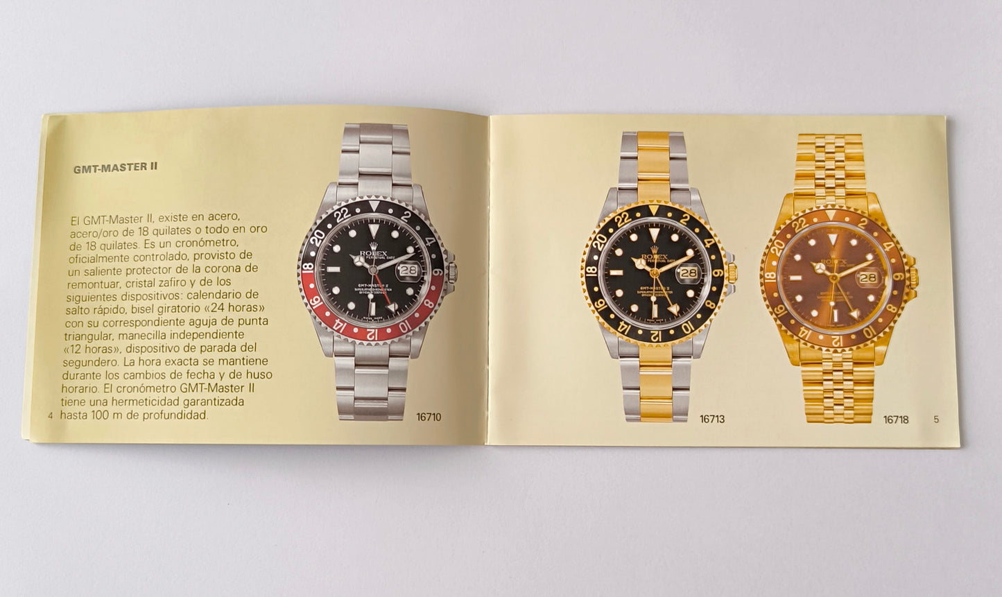 Rolex GMT-MASTER booklet 595.04 Sp-2.2004