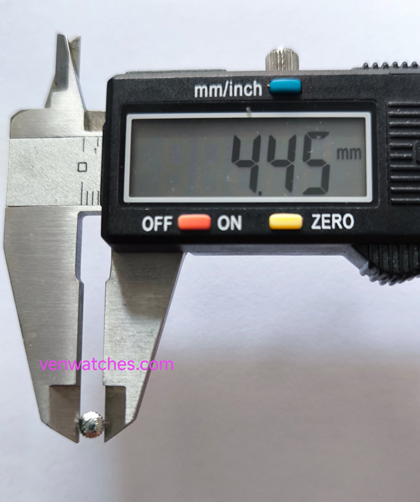 LONGINES Original Crown 4.45mm Silver Color - Height 3.10mm Tube 2.00mm Stem 0.90mm