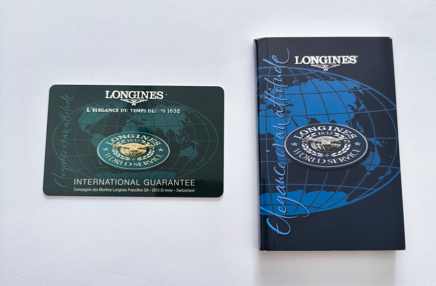 Longines Watch Guarantee Warranty Certificate Card