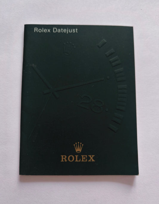 Rolex Datejust booklet 2000