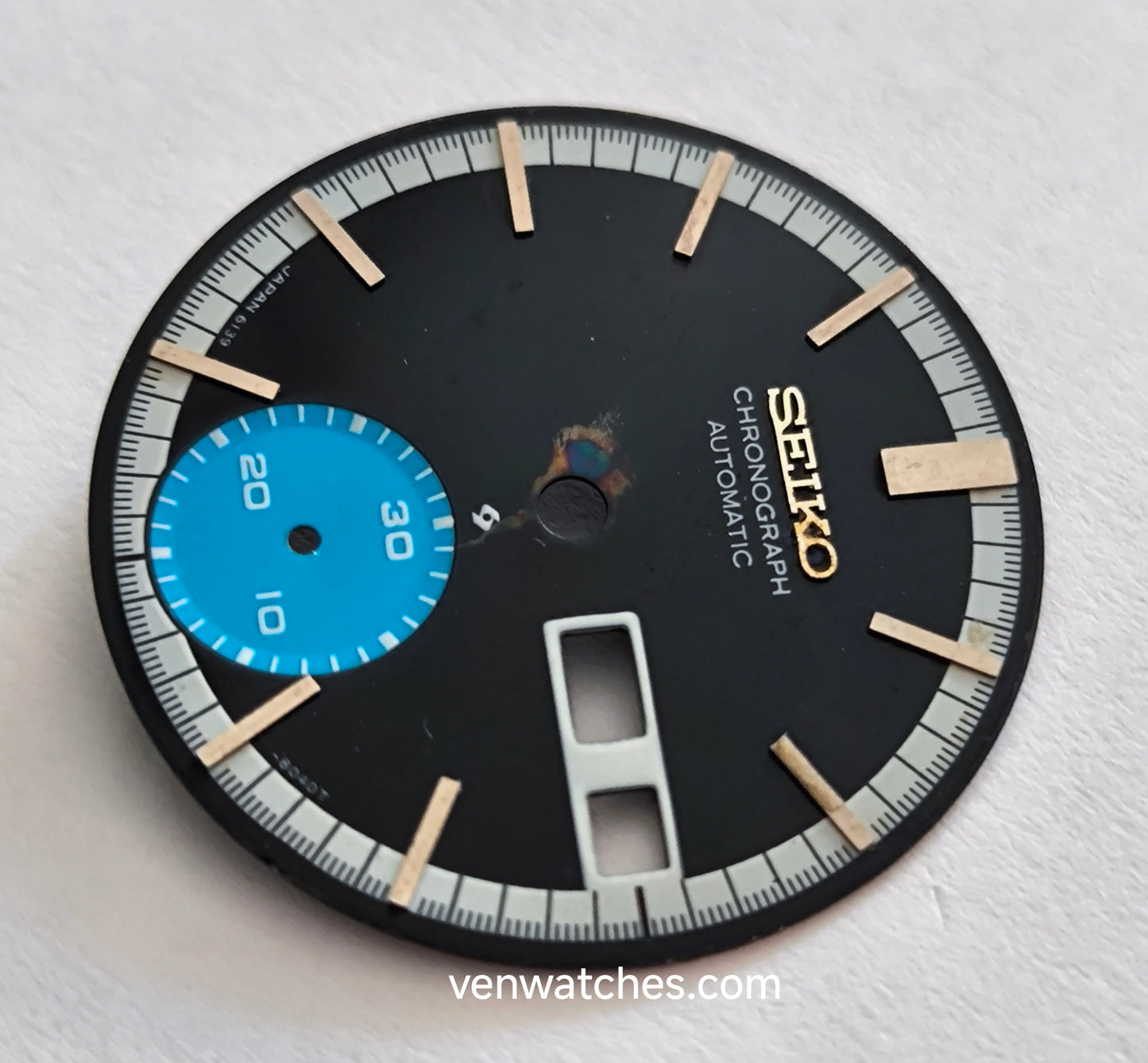Seiko 6139-8040 Blue Eye Chronograph Dial 28.5mm - Vintage Cal. 6139