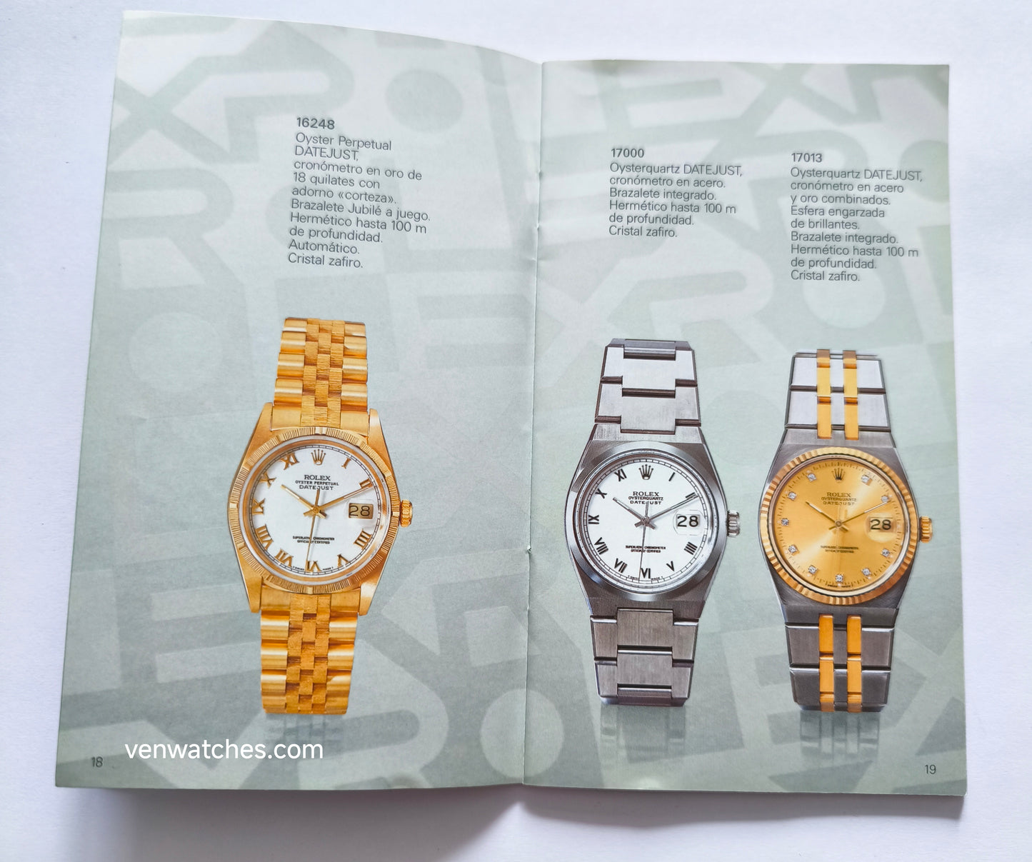Vintage Rolex Oyster Watch Catalog/Booklet 1993 - Original Collection Guide