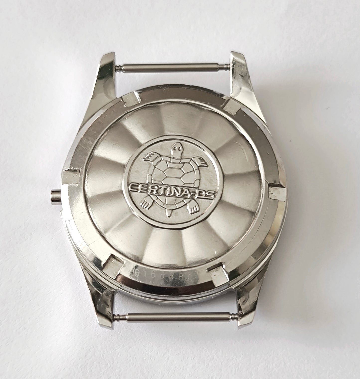 Certina DS1 Turtle 36mm watch case side profile lug detail stainless steel