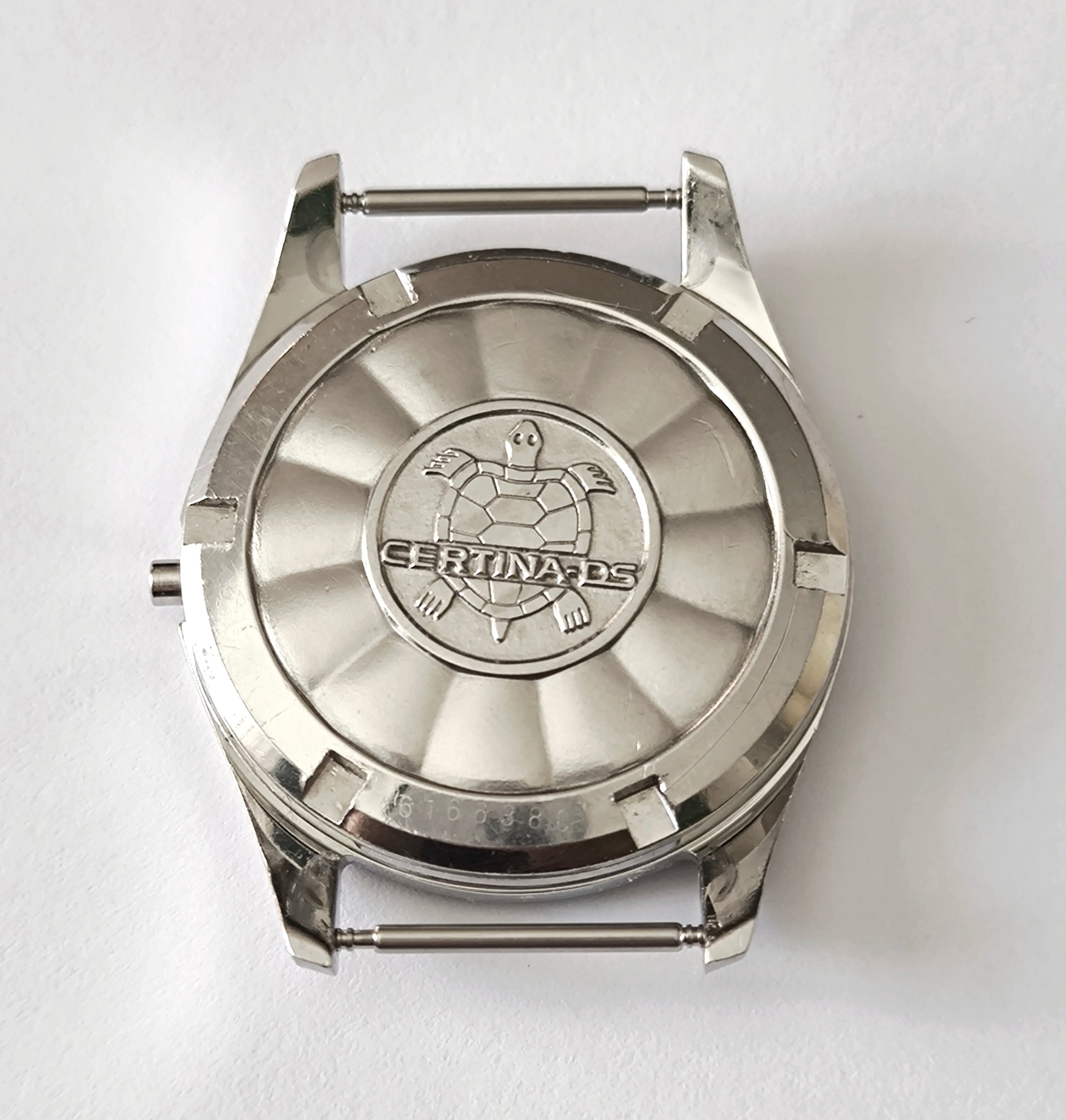 Certina DS1 Turtle 36mm watch case side profile lug detail stainless steel