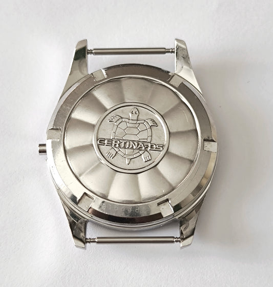 Certina DS1 Turtle 36mm watch case side profile lug detail stainless steel