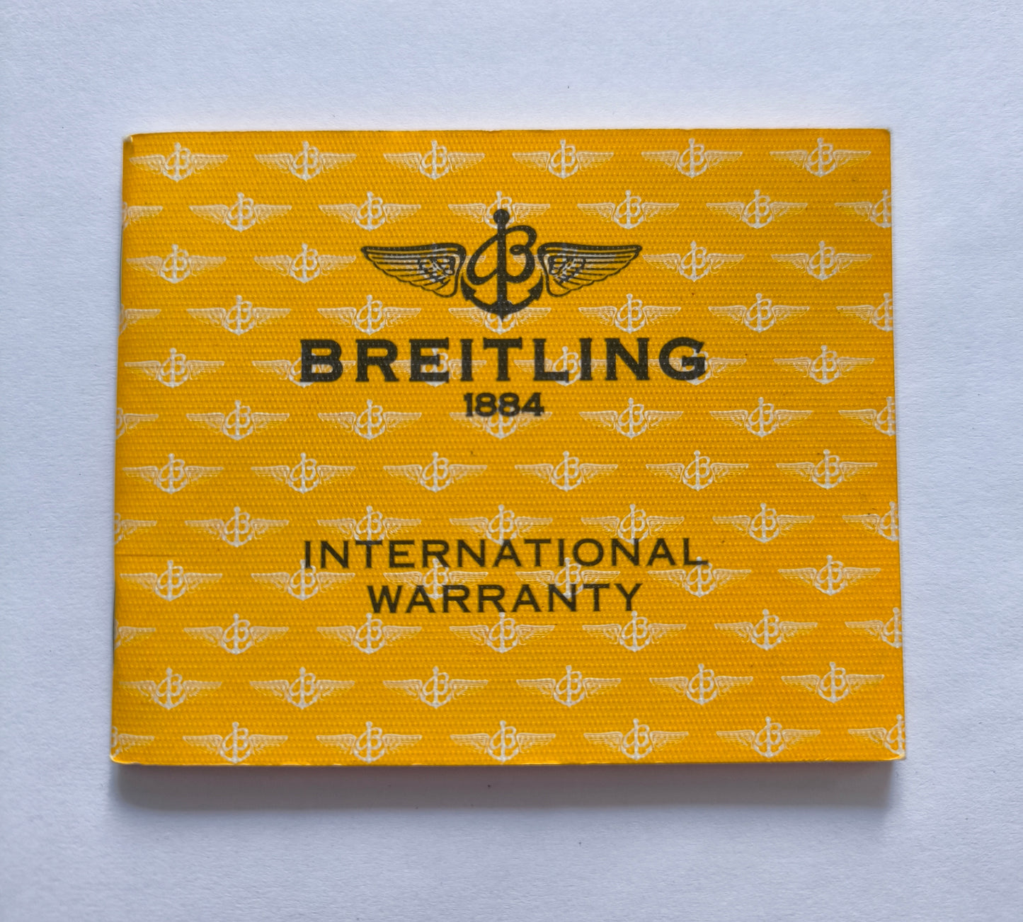 Breitling Watch Guarantee Warranty Certificate Card