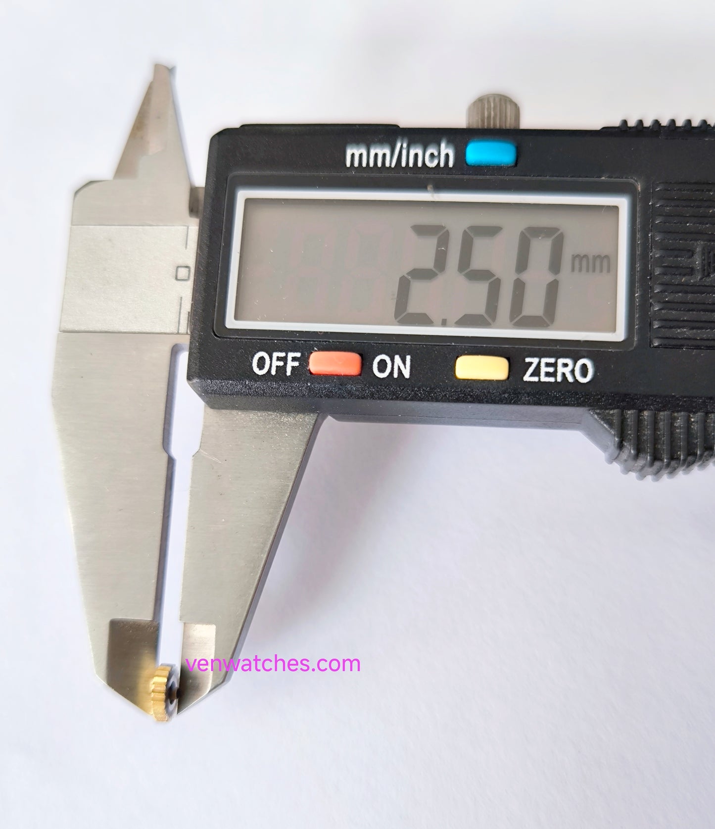 OMEGA Original Crown 6.10mm Gold Plated - Tube 2.00mm Stem 1.00mm