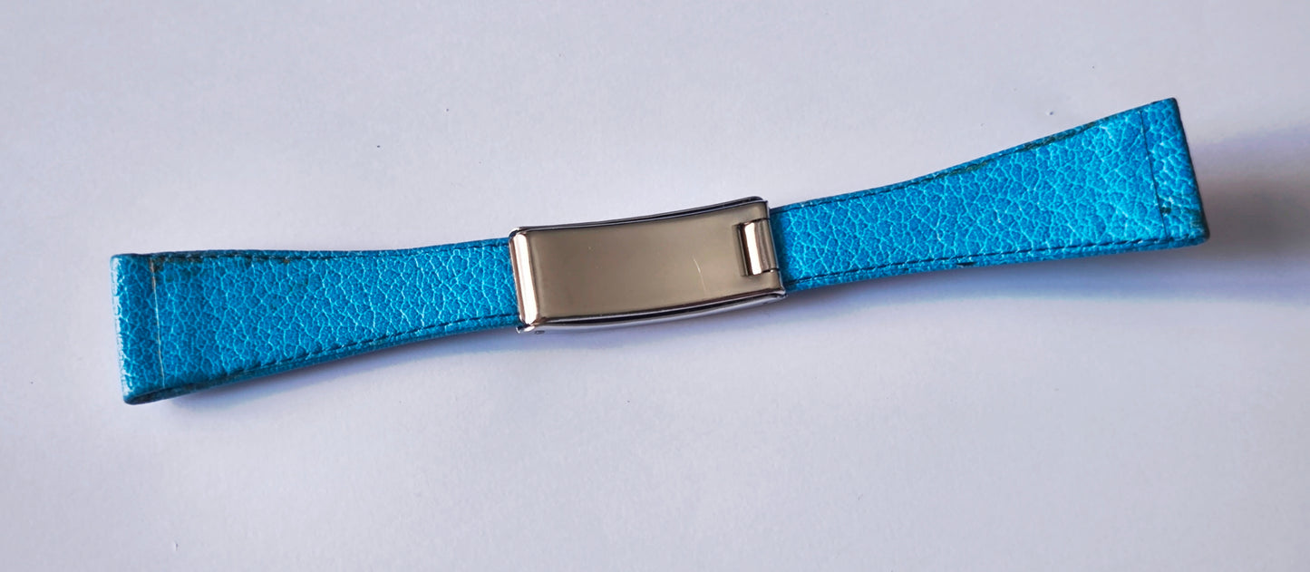 Omega N° 27 Rare vintage genuine Blue leather strap 22,8mm