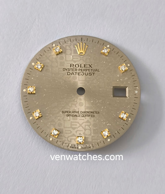 ROLEX Datejust Grey Diamond Dial 27.80mm - Cal. 3035/3135 Ref. 16000/16030/16014/16200/16220/16234