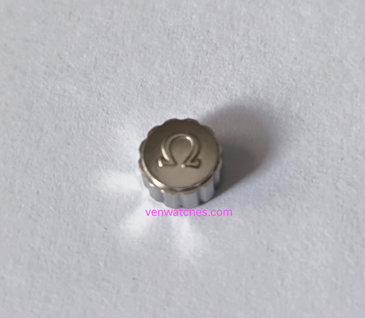 OMEGA Original Crown 6.00mm Stainless Steel - Tube 2.50mm Stem 0.90mm