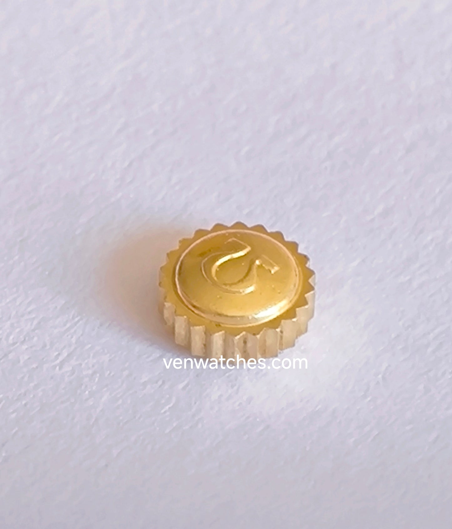 OMEGA Original Crown 5.50mm Gold Plated - Tube 2.50mm Stem 1.20mm