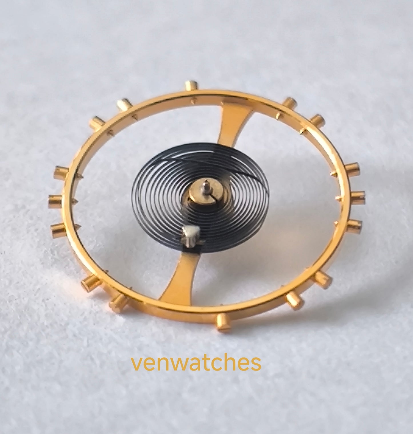 Omega 265-1327 balance complete gold manual wind watch part