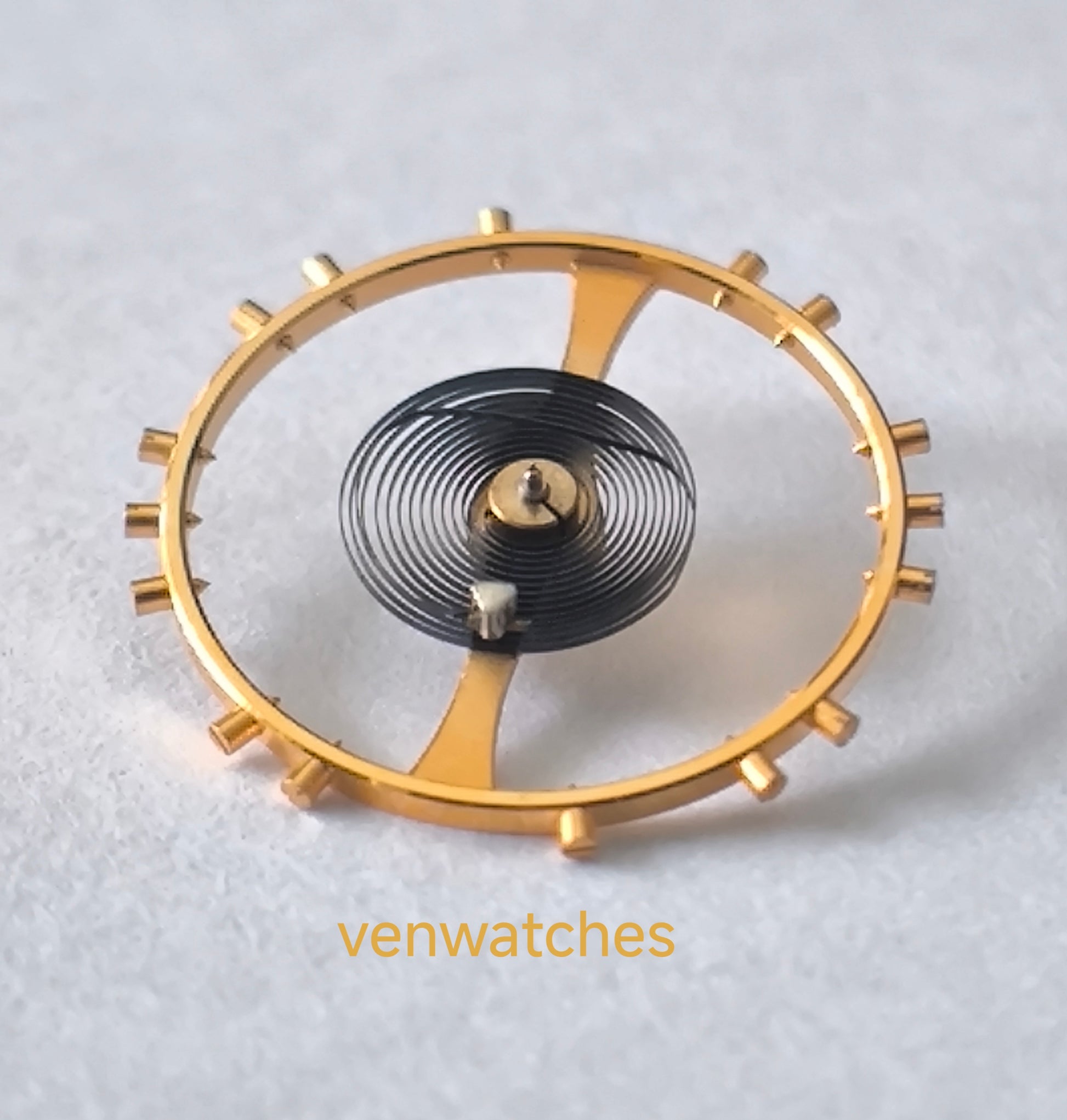Omega 265-1327 balance complete gold manual wind watch part