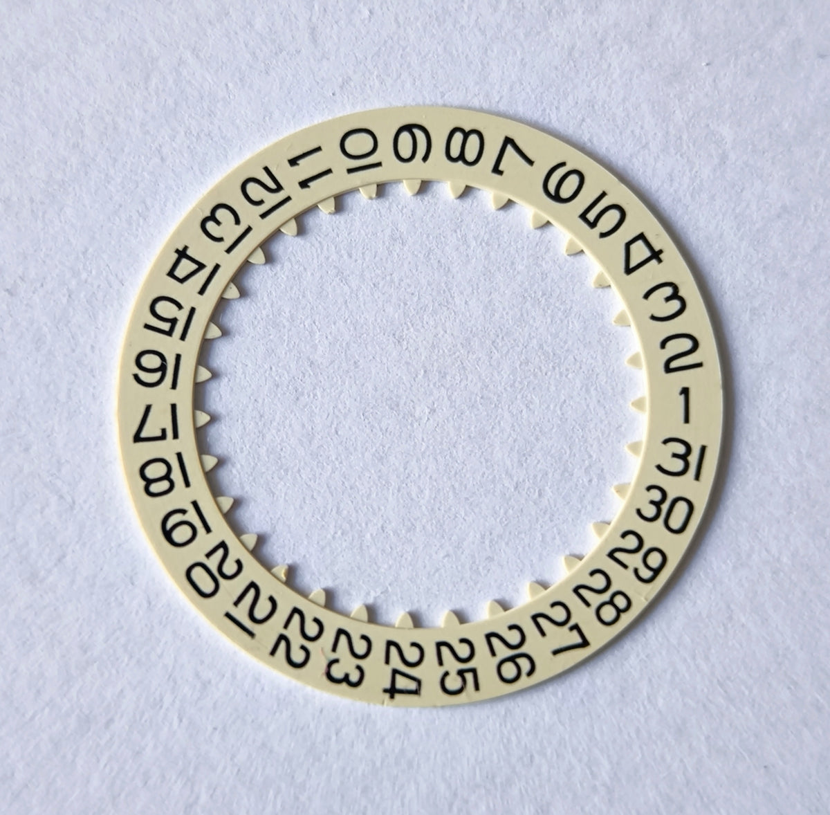 Omega 1010-1580 Calendar Date Disc – Ivory / Cream